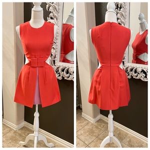 BCBG MaxAzria CUT OUT Colorblock DRESS Size 0